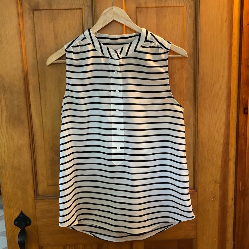 Sleeveless Striped Tank Top